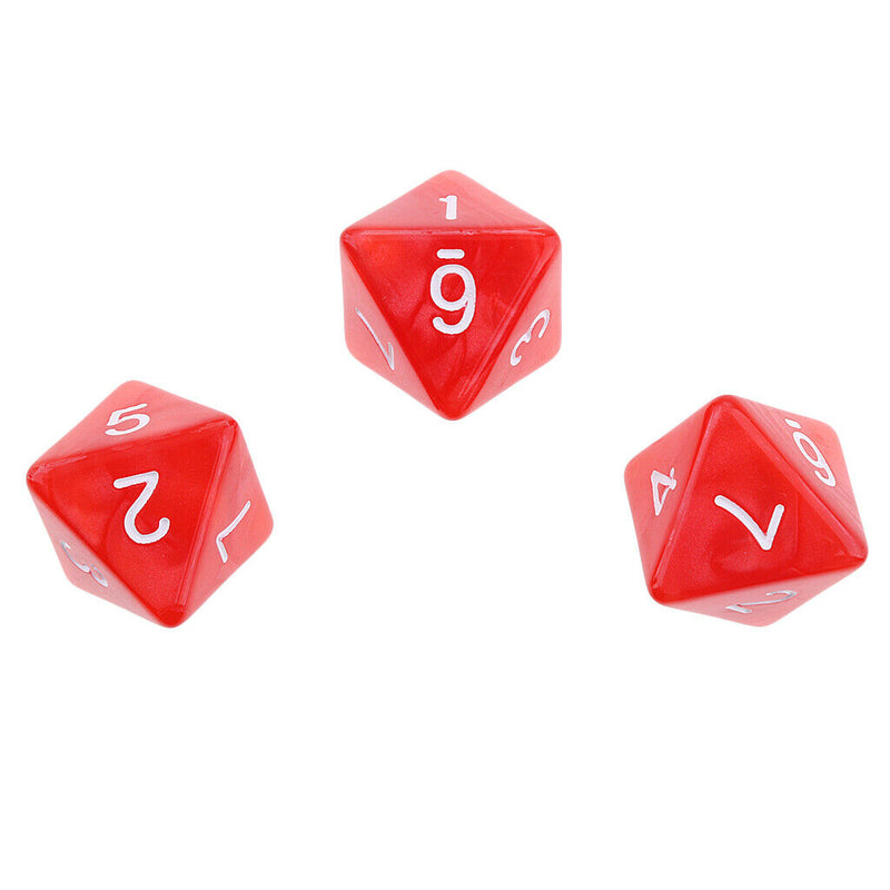 Set / 20pcs 8 Sides D8 Dice Dies For D \ U0026 D Casino Poker Card Says Guessing
