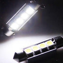 6PCS Error Free White LED Bulbs 41mm Festoon Dome Map Cargo Trunk Light
