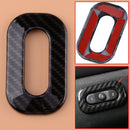 Carbon Fiber Style Seat Switch Button Cover Trim fit for Grand Cherokee 2014-17