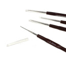 16pcs 0.5mm-2.5mm Aluminum Crochet Needle Micro Hooks Kit Braids Needle #