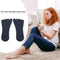 1 Pair Five Finger Toe Socks Elastic Solid Summer Boat Socks (Navy Blue) A#S
