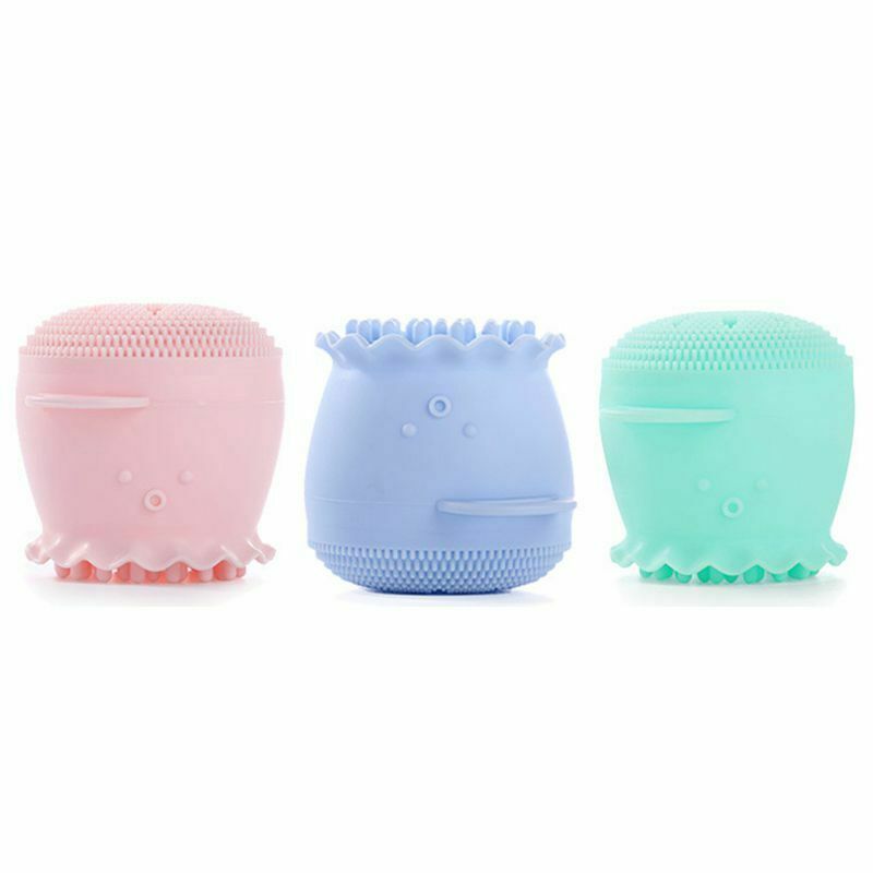 1 Set /3Pcs Pink Green Blue Beauty Face Skin Care Cleaning Tools Cute Octop X2O2