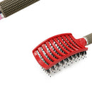 Curved Hair Rows Anti Static Vent Comb Brush Barber Hairdressing Massag GYE