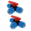 2 PACK 3-Way Diverter Valve for Home Gardening & Agricultural Production - 32mm