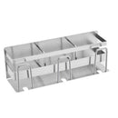 Stainless Steel Toothbrush Holder Toothpaste Stand Rack Adhesive Bathroom O H1C5