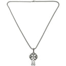 Jewelry Stainless Steel Retro Celtic Knot Cross Pendant with 60cm Chain, Ne