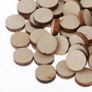 100Pcs Natural Tree Wood Slices Unfinished Wooden Crafts, Wood Ornaments for