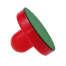 4Pcs Air Hockey Table Goalies with 4pcs Puck Felt Pusher Mallet Grip Color