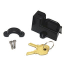 Black Universal Motorcycle Helmet Anti-theft Security Lock for 22mm 7/8''