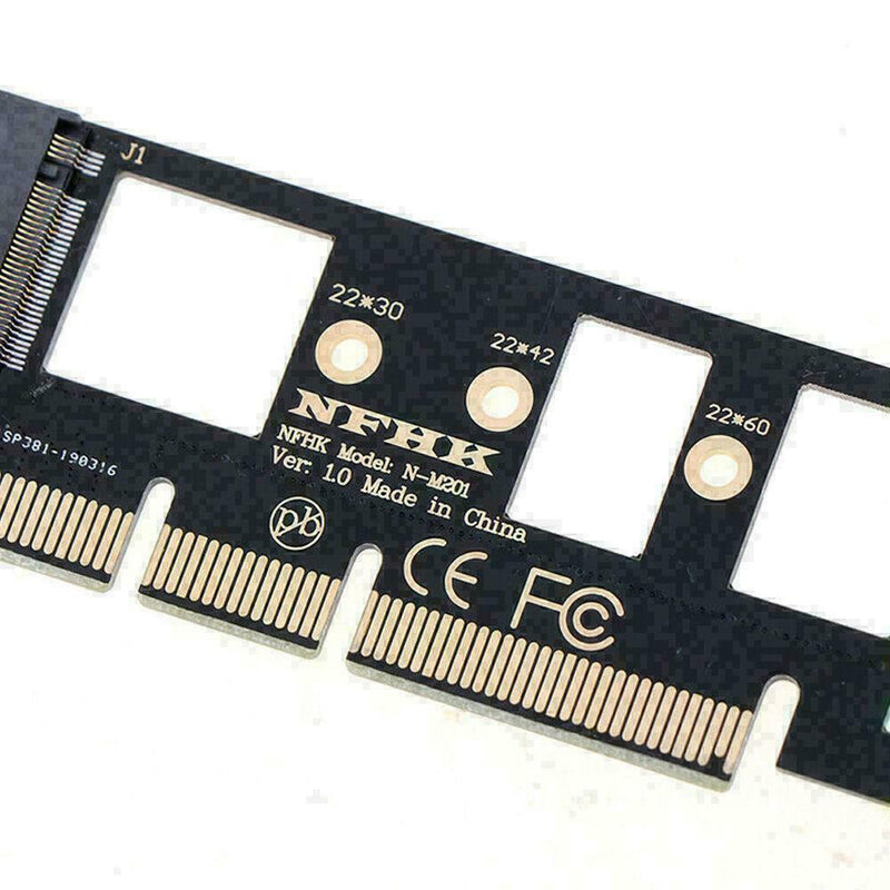 1*NVMe M.2 NGFF SSD to PCI-E PCI express 16x x4 adapter riser card conve Su B6U6