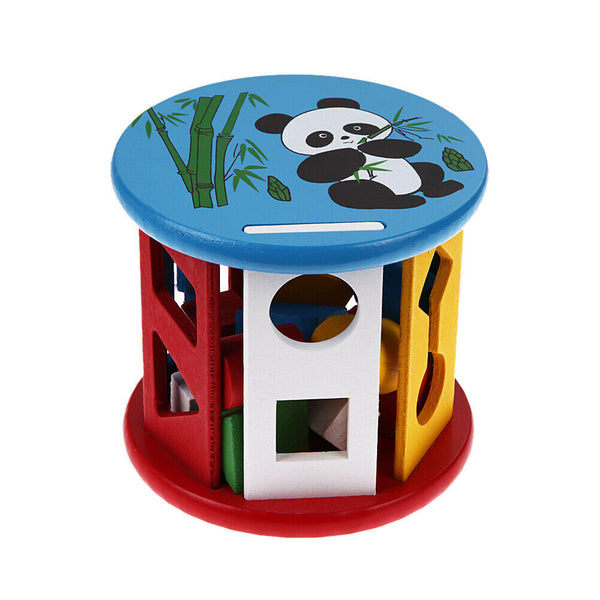 KID's Wooden Toys Children's Educational Toys Colorful Wooden Box Shape #gib