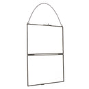 2 Sided Hanging Glass Display Frame for Photo Picture Specimen 18x13cm