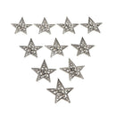 10 Pcs Crystal Embellishments Flatback Rhinestone Buttons DIY Craft Decor