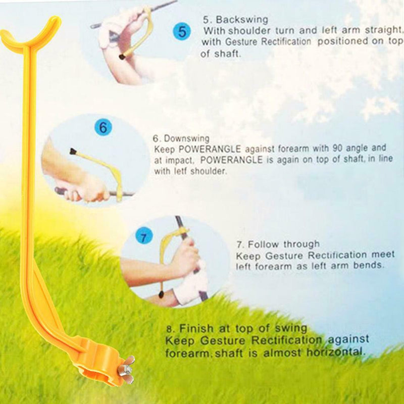 Practice Guide Golf Swing Trainer Beginner Alignment Club Gesture Corrector