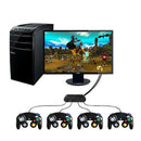 4 Ports GC GameCube Controller Adapter Converter for Nintendo Switch Wii U URL