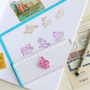Happy Notes Transparent Clear Silicone Stamp for DIY Scrapbooking Album Decor JR