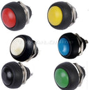 6pcs Momentary Contact 12mm Mini Round Waterproof ON/OFF Push button Switch New