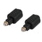 2 Packs Optical 3.5mm Female Mini Jack Plug To Digital Toslink M Audio Adap T4T9