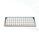 Floating Shelves Wall Mounted Rustic Metal Wire Storage Shelves for Picture