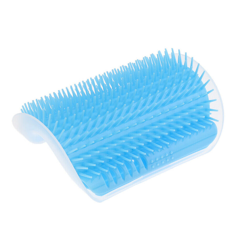2 X Pet Cat Wall Corner Grooming Massage Self Groomer Brush Hair Cleaner