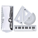 Ruler Straight Plastic Set Drawing Marking for Kids School Quality Supplies T BX