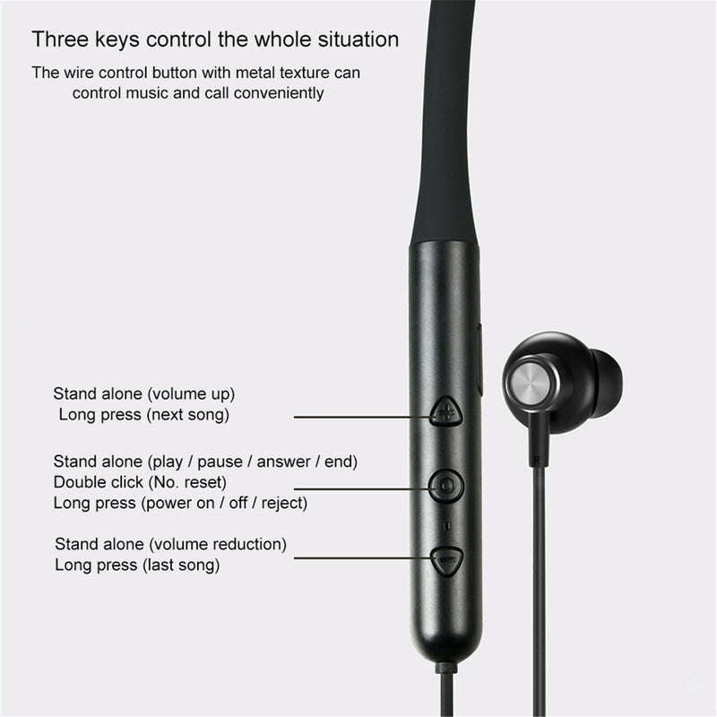Y28 HiFi Sports Hanging Neck Bluetooth Headset with Mic for Sports Workout