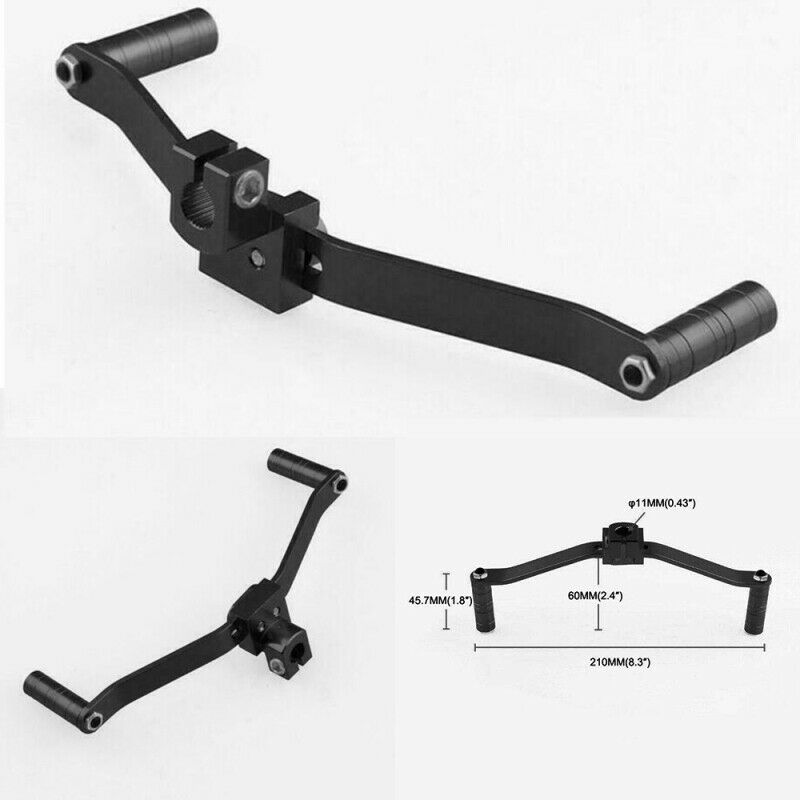 1Pc Dual 2Way Gear Shift Lever Footrest Pedal Shifter Black Universal Moto FSP