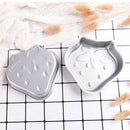 2x Crafting Metal Bath Bomb Mold Cake Fizzy Strawberry Shape DIY Metal Molds LJ