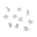 10pcs 2pins KCD11 On/Off 3A 250V 15x10mm Rocker Power Switch White MO