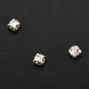 40 piece loose faceted beads rhinestones sewing on 4mm