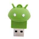 8GB Robot Sweet Cartoon Android USB 2.0 Stick Mmemoria Flash Device, Green