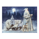 Christmas Santa Claus Bear Snow Scene 5D Diamond DIY Painting Craft Kit