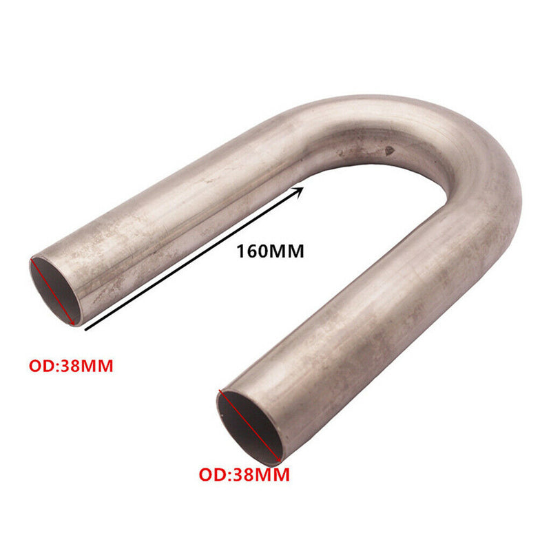 1.5" 38mm 180 U SS Steel Car Exhaust Turbo Intercooler Mandrel Bend Pipe