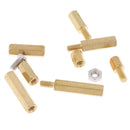 120Pcs M3 Male Female Brass Standoff Spacer PCB Board Hex Screws Nut SetOZ