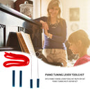 5pcs Piano Tuning Lever Tools Kit DIY Set Mute Sticks Block Temperament Strip