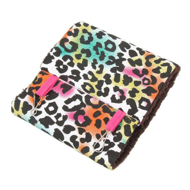 Pet Bird Parrot Budgie Hammock Cage Hut Tent Bed Hanging Cave Bed Leopard M