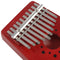 10 Keys Birch Finger Thumb Piano Mbira Music Story Telling Instrument (Red)