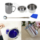 5Pcs Stainless Steel Wax Melting Pot Double Boiler & Long Handle Spoon