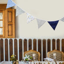 12 Flags 3.2m Nordic Ins Double-side Printed Cotton Fabric Bunting Pennant