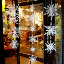 White Snowflakes Christmas Decorations Supplies Hanging Ornaments for Holid M8Q1
