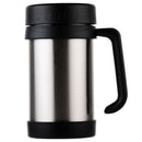 500Ml/17Oz Thermo Mug Stainless Steel Vacuum Flasks With Handle Thermo Cup  F6Y8