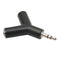 2Pcs 3.5mm Male to 2Female Stereo Audio Headphone Earphone Splitter Adapter #gib