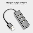 4 USB 2.0 Multi HUB Splitter 480M USB Expander for Desktop Laptop (Black) A
