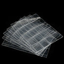 1X Clear 20 Pockets Plastic Coin Holders Storage Collection Money Album Case