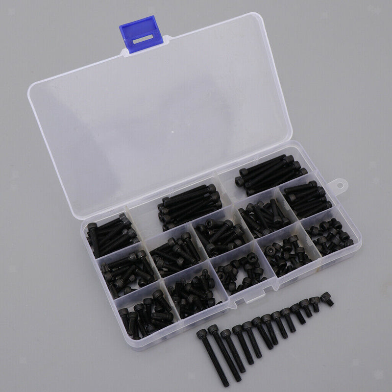 Black-force 12.9 Screw Alloy Level Hexagon Steel Plug Head Cap Screws Series Set