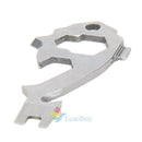 20 In 1 Stainless Screwdriver Wrench Keychain Survival EDC Pocket Multi Tool Kit
