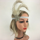 Retro 1920s Peacock Feather Headband Charleston Ball Party Flapper Headwear