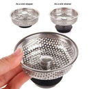 2x Kitchen Waste Stainless Steel Sink Strainer Plug Drain Stopper Basket