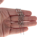 10Pcs Key Chain Keyrings Split Rings With Screw Pin Arrow 25mm Jewelry DIY  OZ
