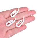 Plastic 100PCS White Plastic 6 shape Window Curtain Pleat Hooks Hanging Hooks